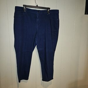 AZ Denim Jeans, Womens, Size 20W, Dark-Wash, Capris, Ankle-Length,Stretch,